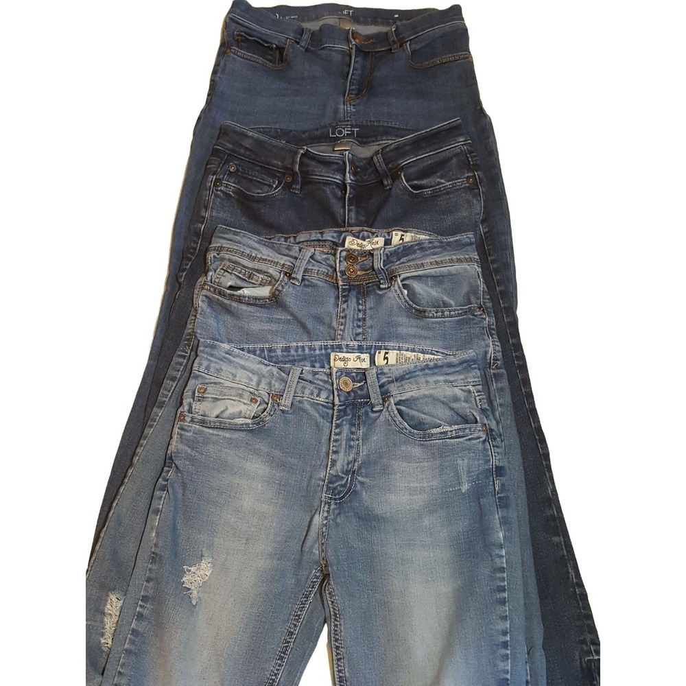 Jeans Lot of 4 Womens Juniors Skinny Ankle Pair Waist Size 26"